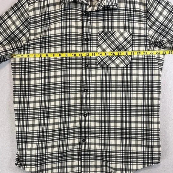 Outdoor Research Kulshan Flannel Shirt Mens XL Black White Plaid 300091 F23 - Picture 7 of 10
